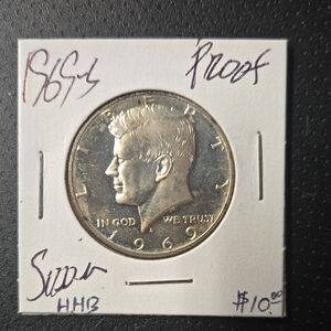 🇺🇸 1969S Kennedy Half Dollar – 40% Silver JFK Era 🇺🇸